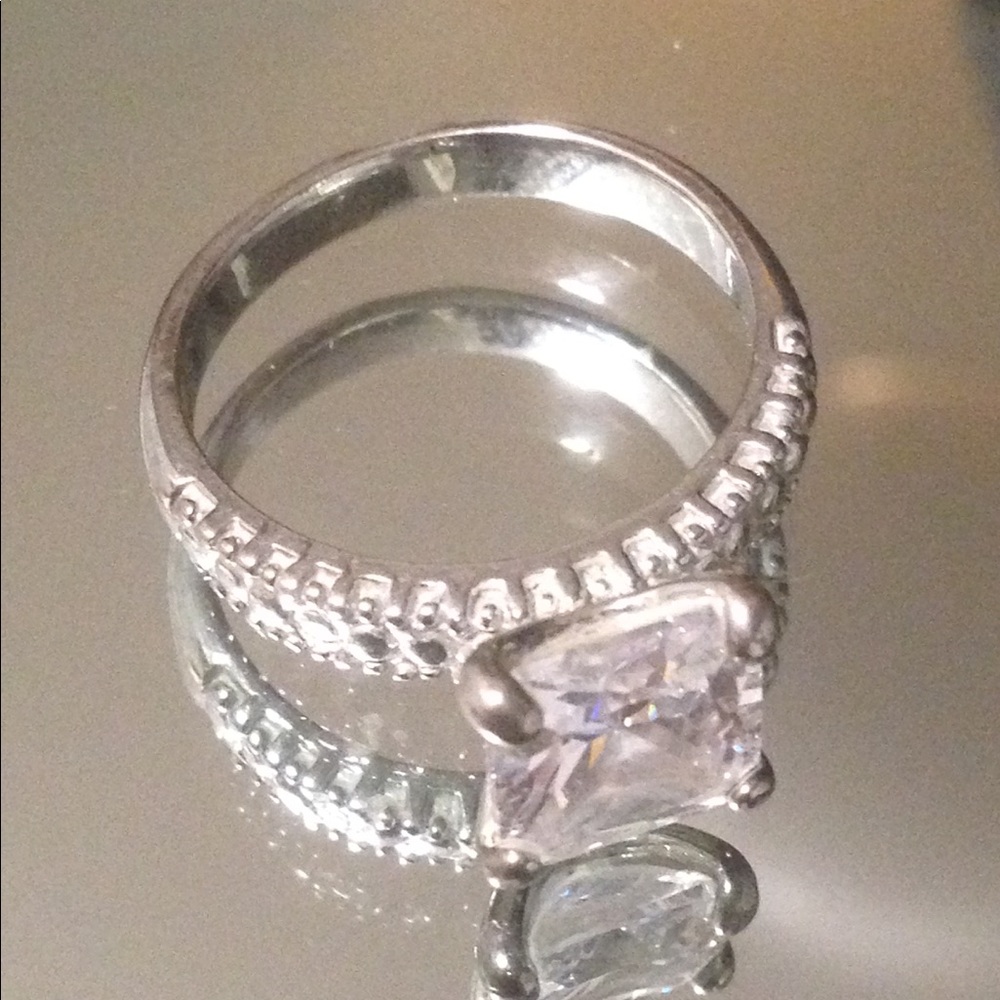 Cz engagement/promise ring sz 6.5